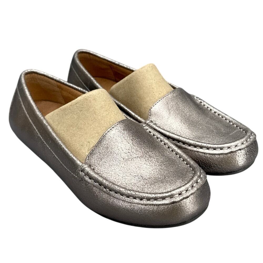 Vionic Metallic Silver Loafers
